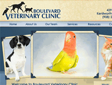 Tablet Screenshot of boulevardveterinaryclinic.com